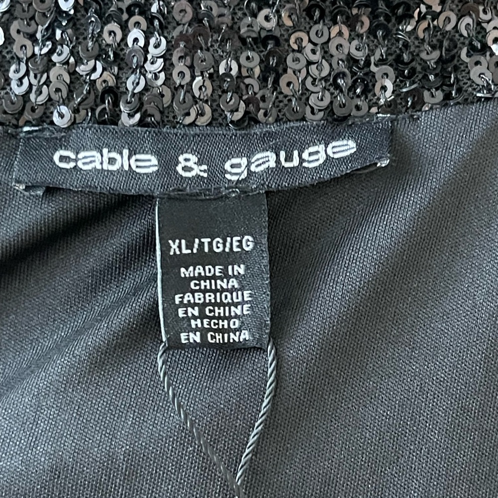 Cable & Gauge Black Sequin Blazer - Picture 8 of 8